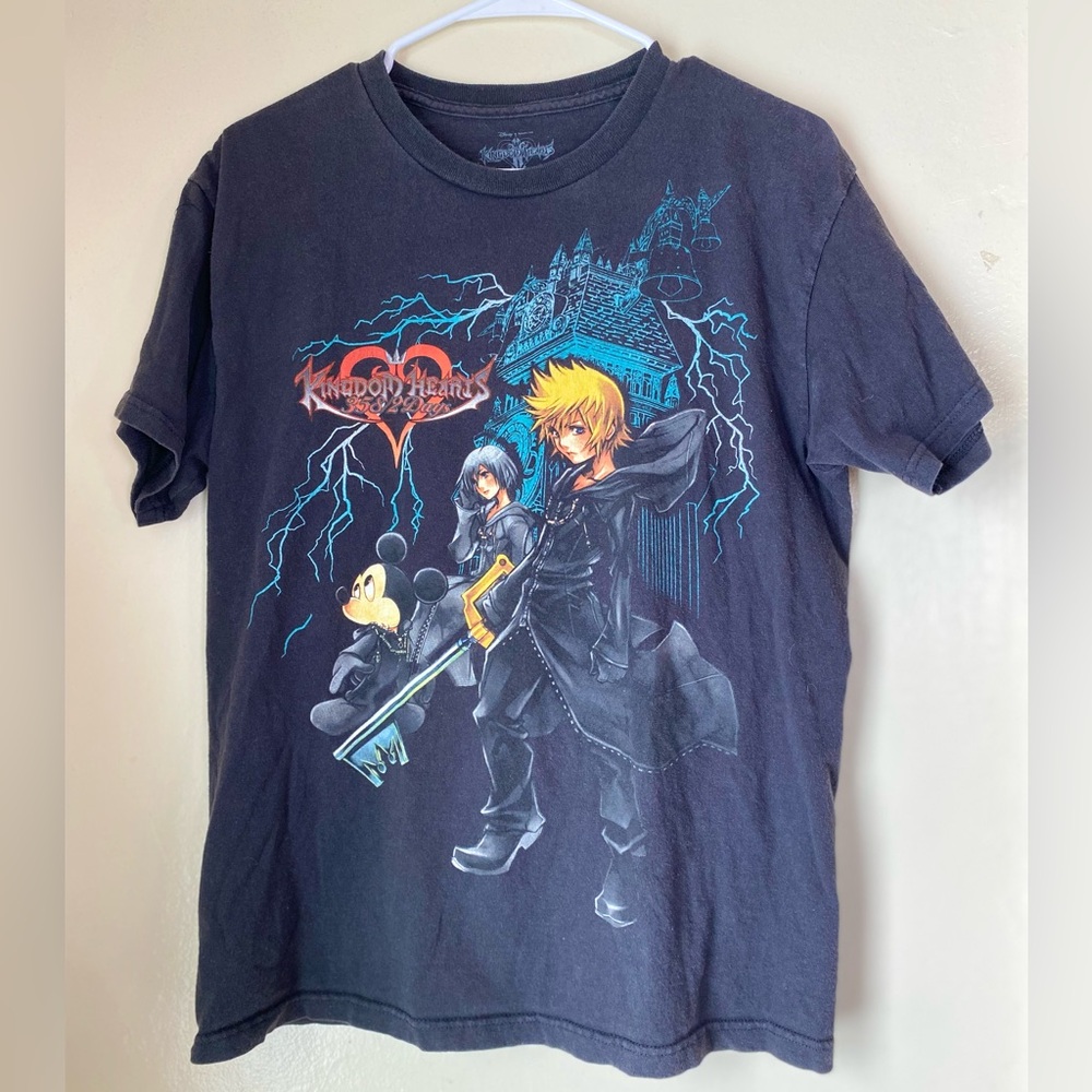 Kingdom Hearts Disney Game Promo Shirt M Rare Size  100% Cotton